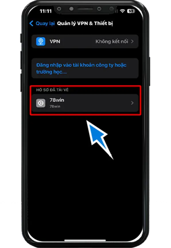 Bước 6 : Chọn app 78win